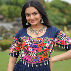 Premium Rayon with Kutchi Work Lehenga