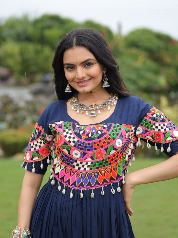 Premium Rayon with Kutchi Work Lehenga