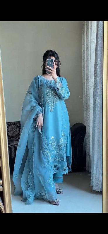 Georgette Embroidered Dresses