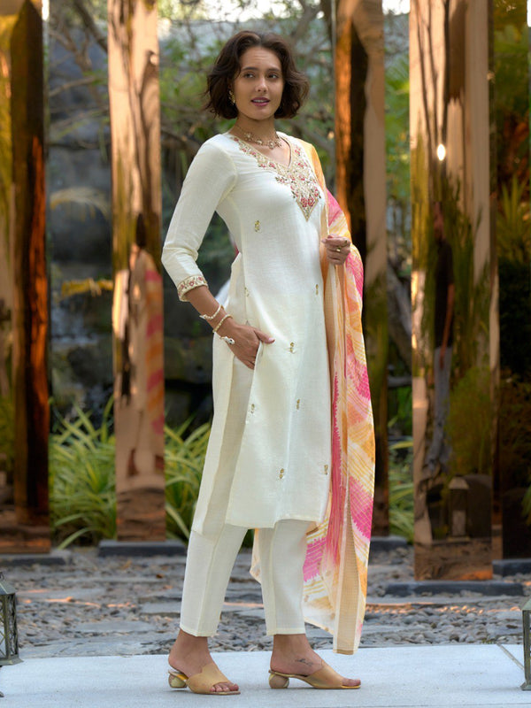 Embroidered Vatican Silk Dresses