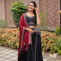 Ajrakh Print Lehenga