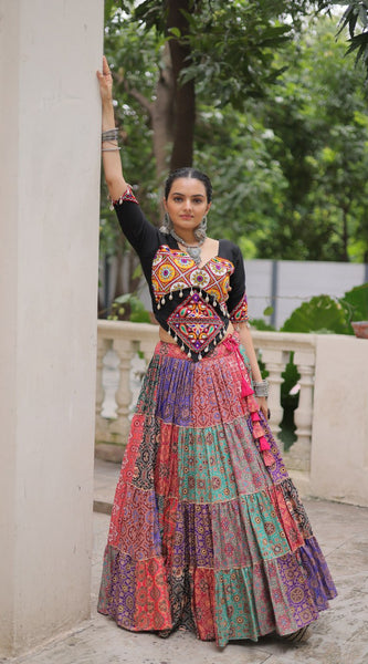 Gamthi Glam Multicolour Lehenga