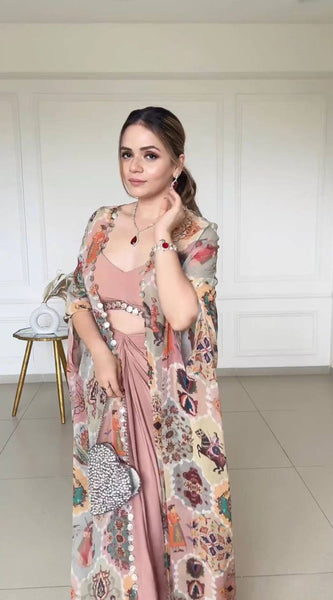 Fiona Silk Koti Indo Western
