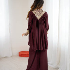 Embroidered Chinon Co-ord Sets