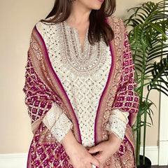 Embroidered Georgette Party Set