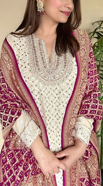 Embroidered Georgette Party Set
