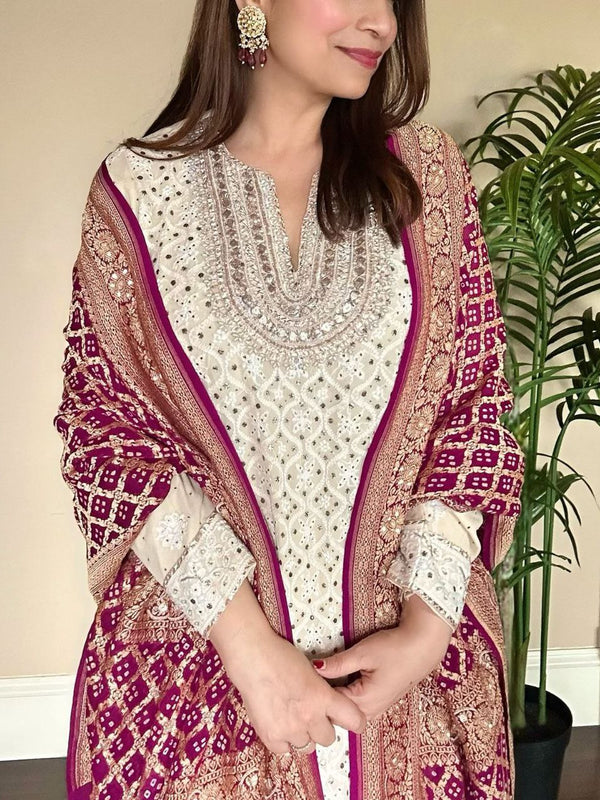 Embroidered Georgette Party Set