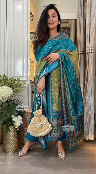KitKat Silk Dress with Dupatta
