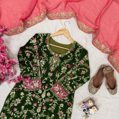 New Launch Velvet Embroidery dresses