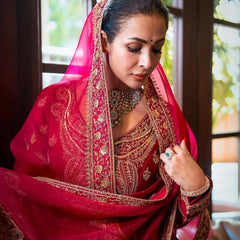 Designer Chinon Silk Lehenga