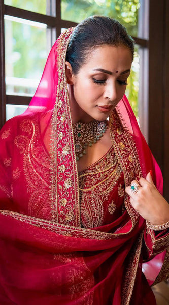 Designer Chinon Silk Lehenga