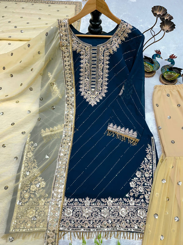 Designer Top-Plazzo Dresses