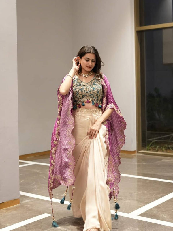 Stylish Three-Piece Indo western