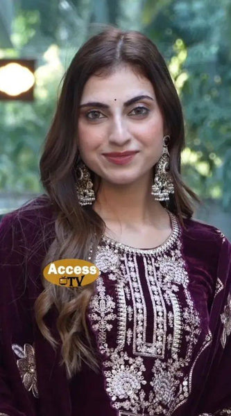 Festive Velvet Plazzo DRESSES