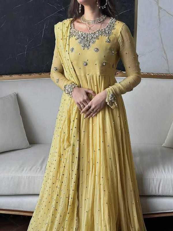 Sequins Work LEHENGA