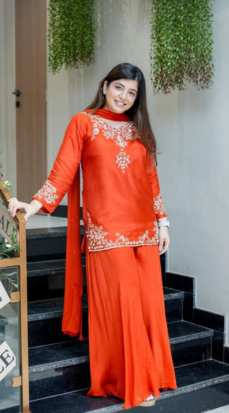 Luxury Mul Chanderi Festive Indo Western
