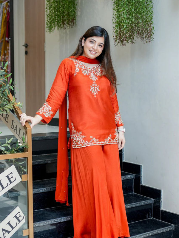 Luxury Mul Chanderi Festive Indo Western