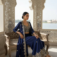 Premium Festive Shrug Style Plazo Indo Western