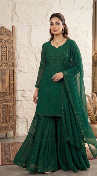 Sequence Work Sharara Indo Western