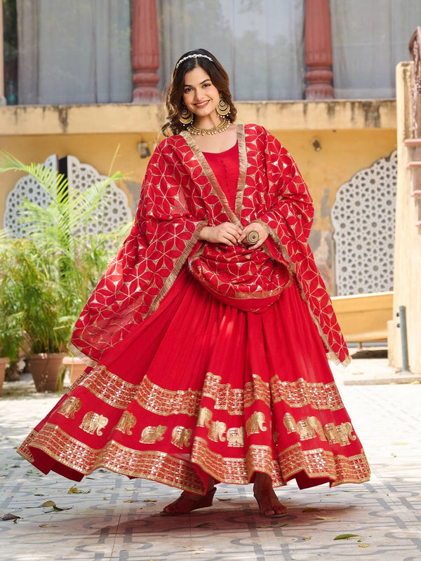 Embroidered Georgette Lehenga