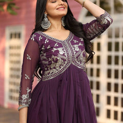 Embroidered Georgette Lehenga