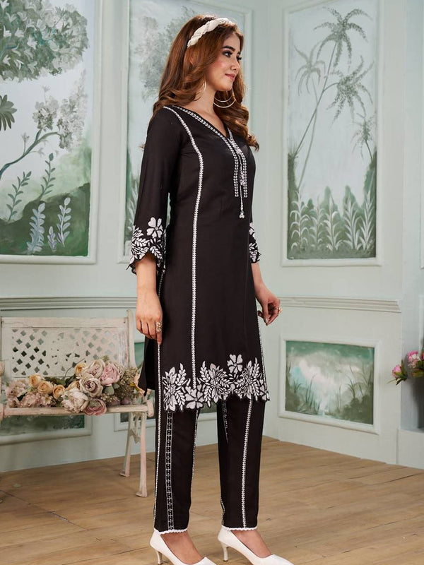 Trending Embroidered Running Co-ord Sets