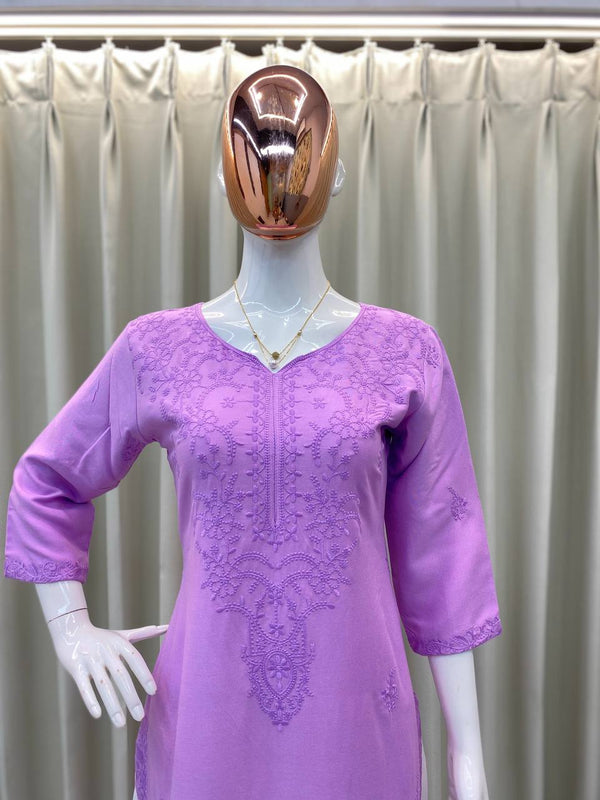 Embroidery Work Dresses with Top and Palazzo