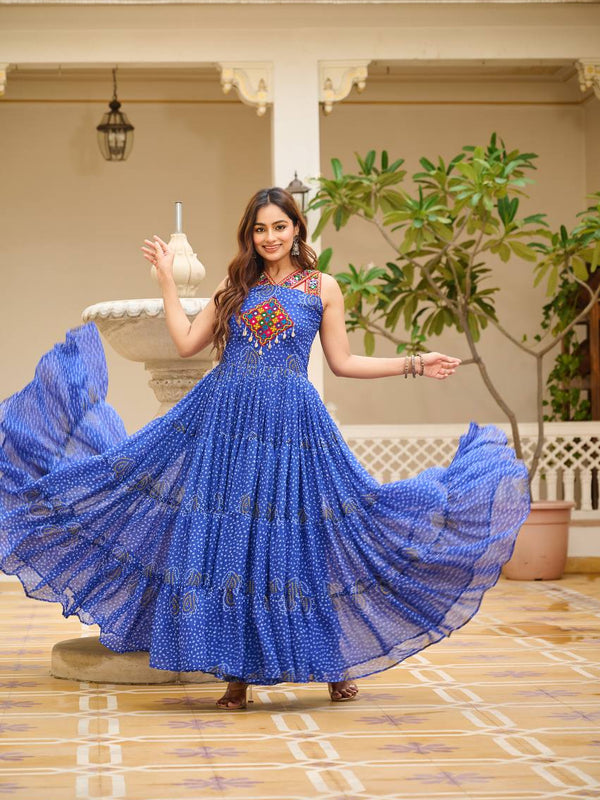 Navratri Special Gamathi Work Lehenga