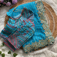 Orignal Mirror Design Saree