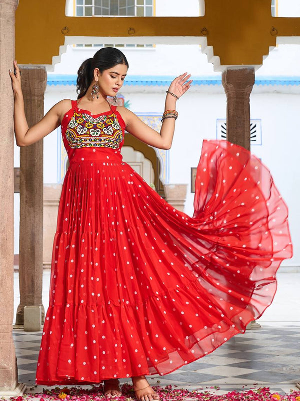 Gamathi with Real Mirror Work Lehenga
