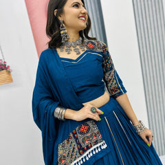 Festive Cotton Lehenga Choli
