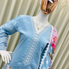 Elegant Embroidery Farsi Salwar Dresses
