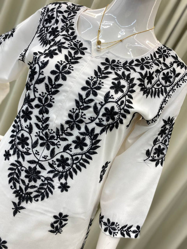 Embroidered Kurta Plazzo Co-Ord Sets