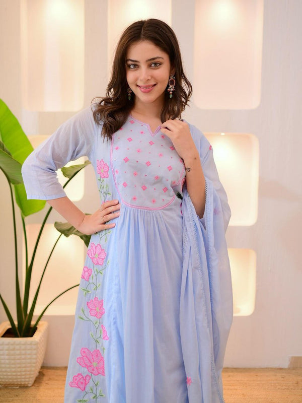 Graceful Parampara Silk Embroidered Dresses
