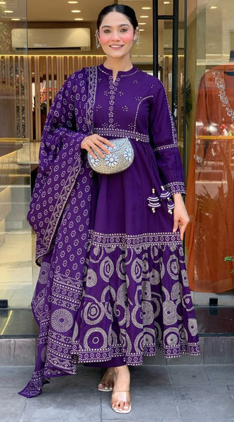 Graceful Muslin Silk Dresses with Designer Touch