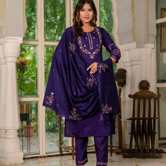 Embroidered Marina Silk Dresses