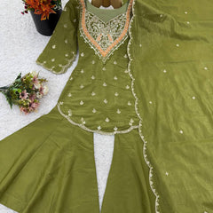 Ensemble in Simar Silk Indo Western