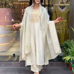 Coding Work Embroidered Sharara Dressses