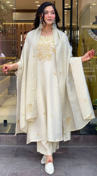 Coding Work Embroidered Sharara Dressses