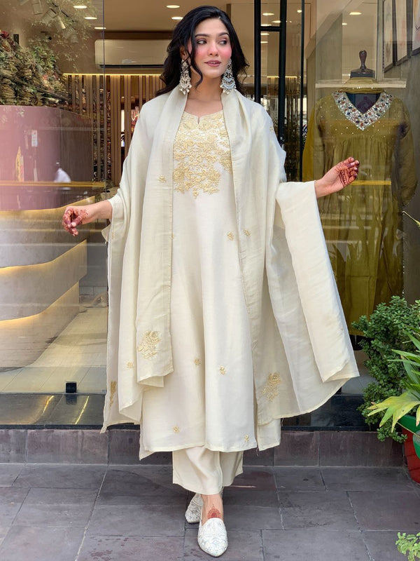 Coding Work Embroidered Sharara Dressses