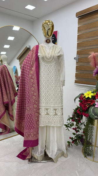 Embroidered Georgette Party Set