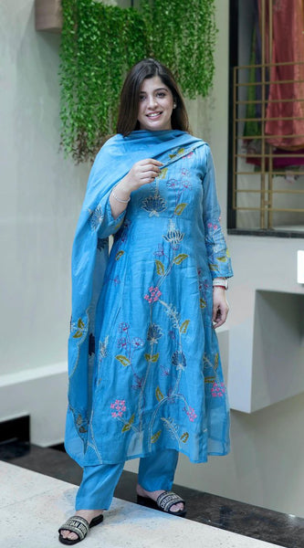 Chanderi Ensemble Dresses