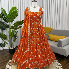 Boutique-Style Silk Anarkali Lehenga