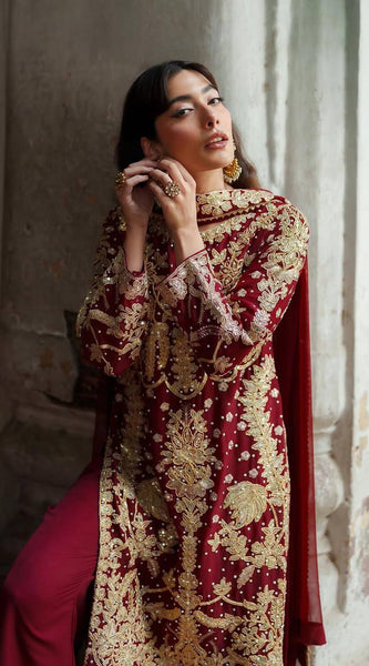 Premium Embroidered Three-Piece Dresses