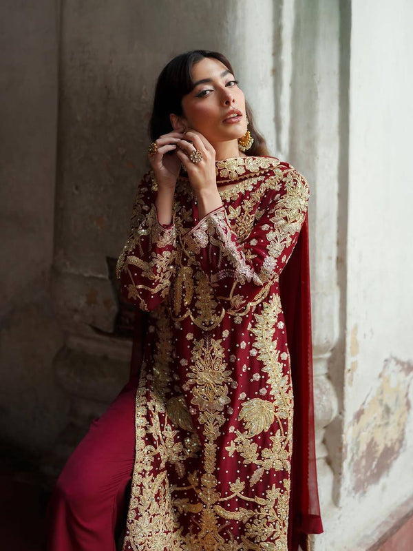 Premium Embroidered Three-Piece Dresses