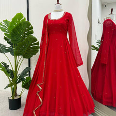 Faux Georgette Luxury Lehenga