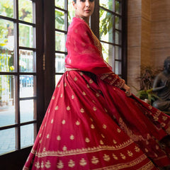 Designer Chinon Silk Lehenga