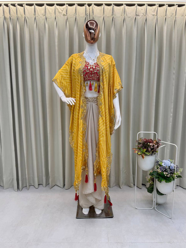 Stylish Three-Piece Indo western