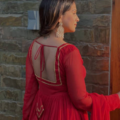 Luxury Blooming Georgette Lehenga