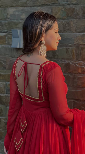 Luxury Blooming Georgette Lehenga